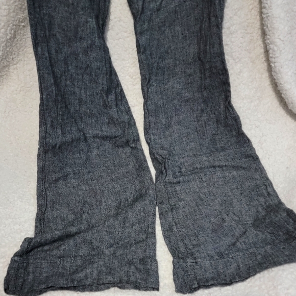 Maurices Linen Wide leg Dress pants. Dark grey, Satiny Belt. Size 5/6 NWOT - Picture 4 of 8